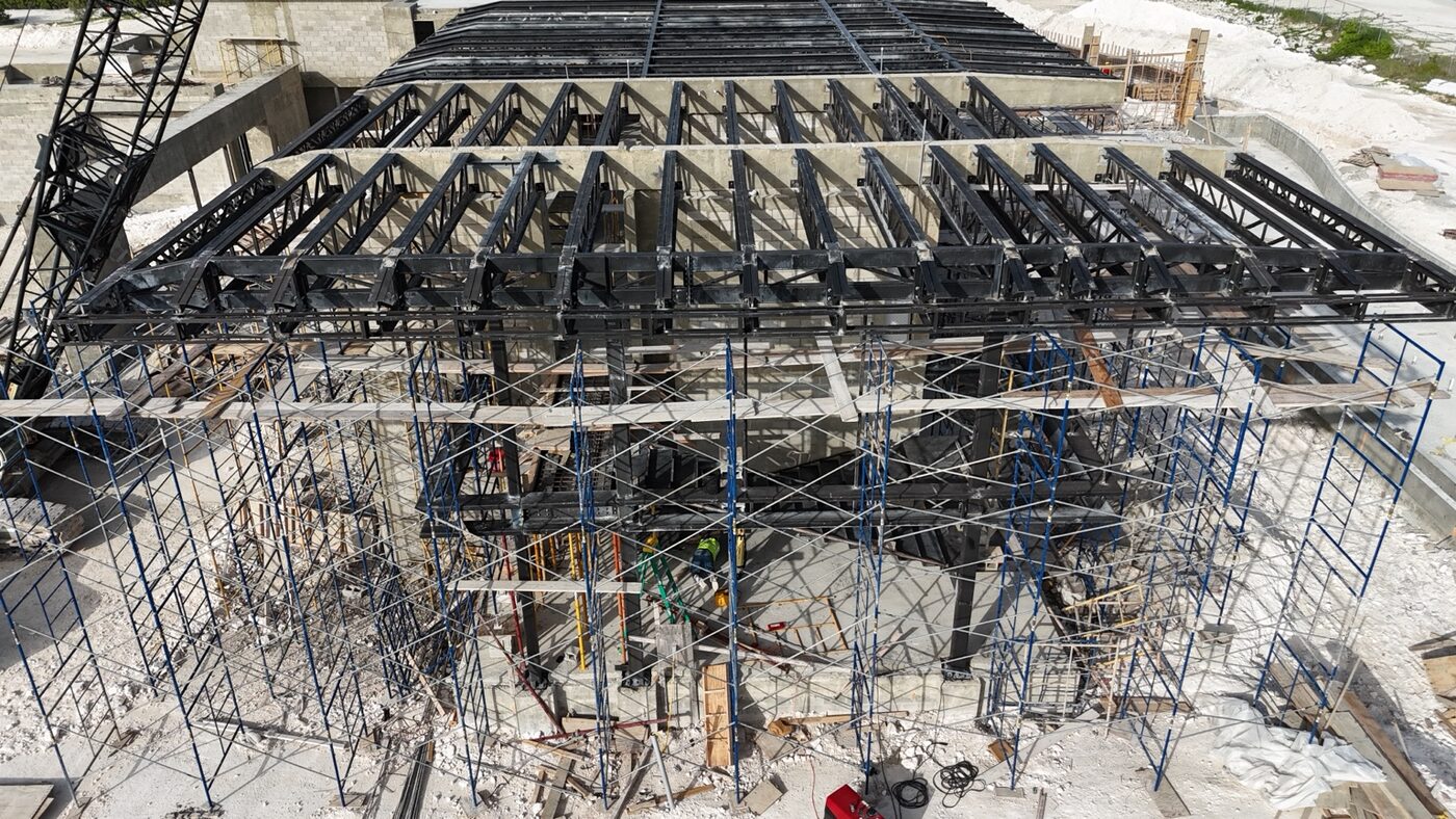 Grace Estate Main House roof framing